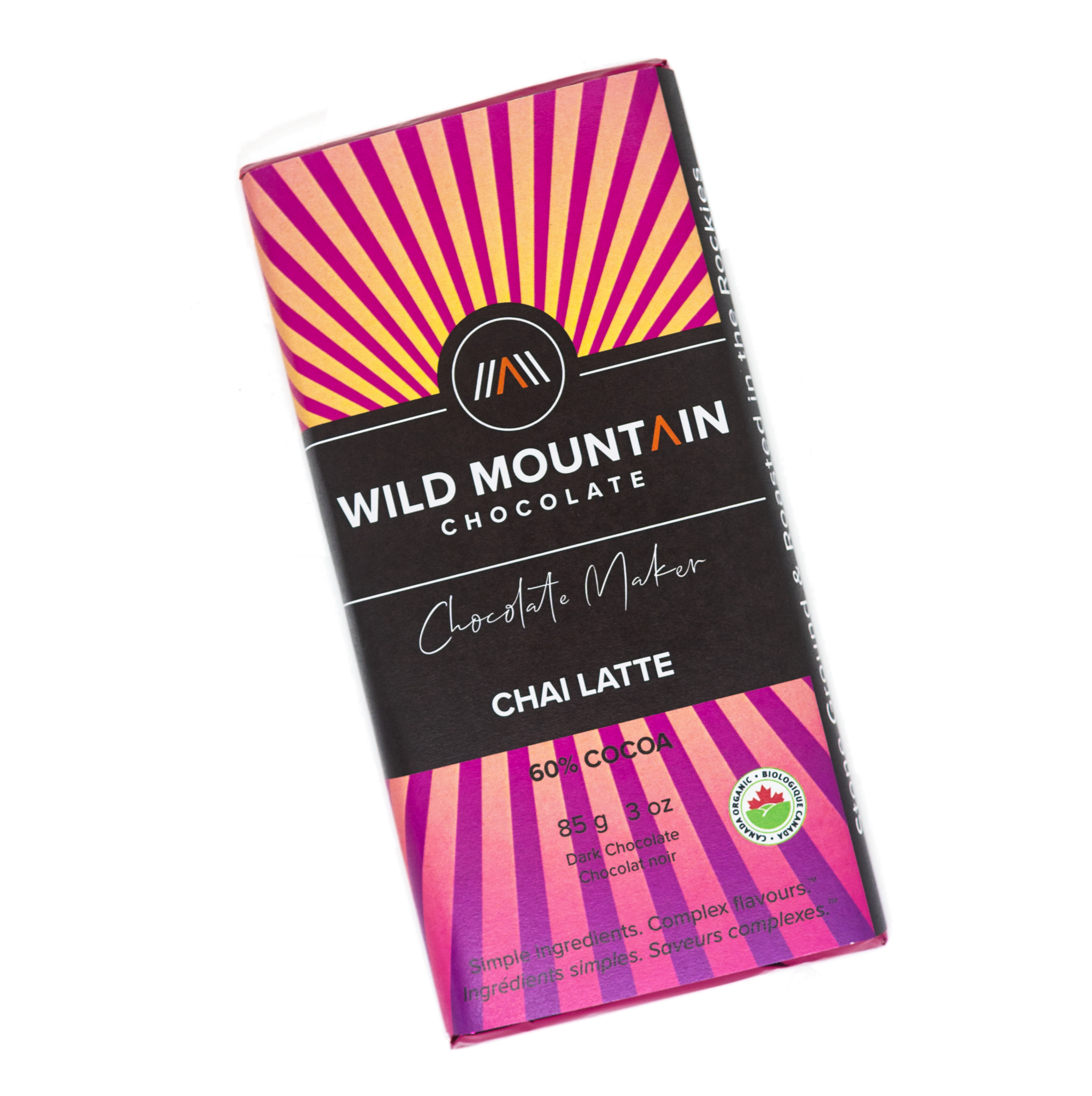 Wild Mountain Chocolate - 60% Cocoa Chai Latte (85g) - Lifestyle Markets