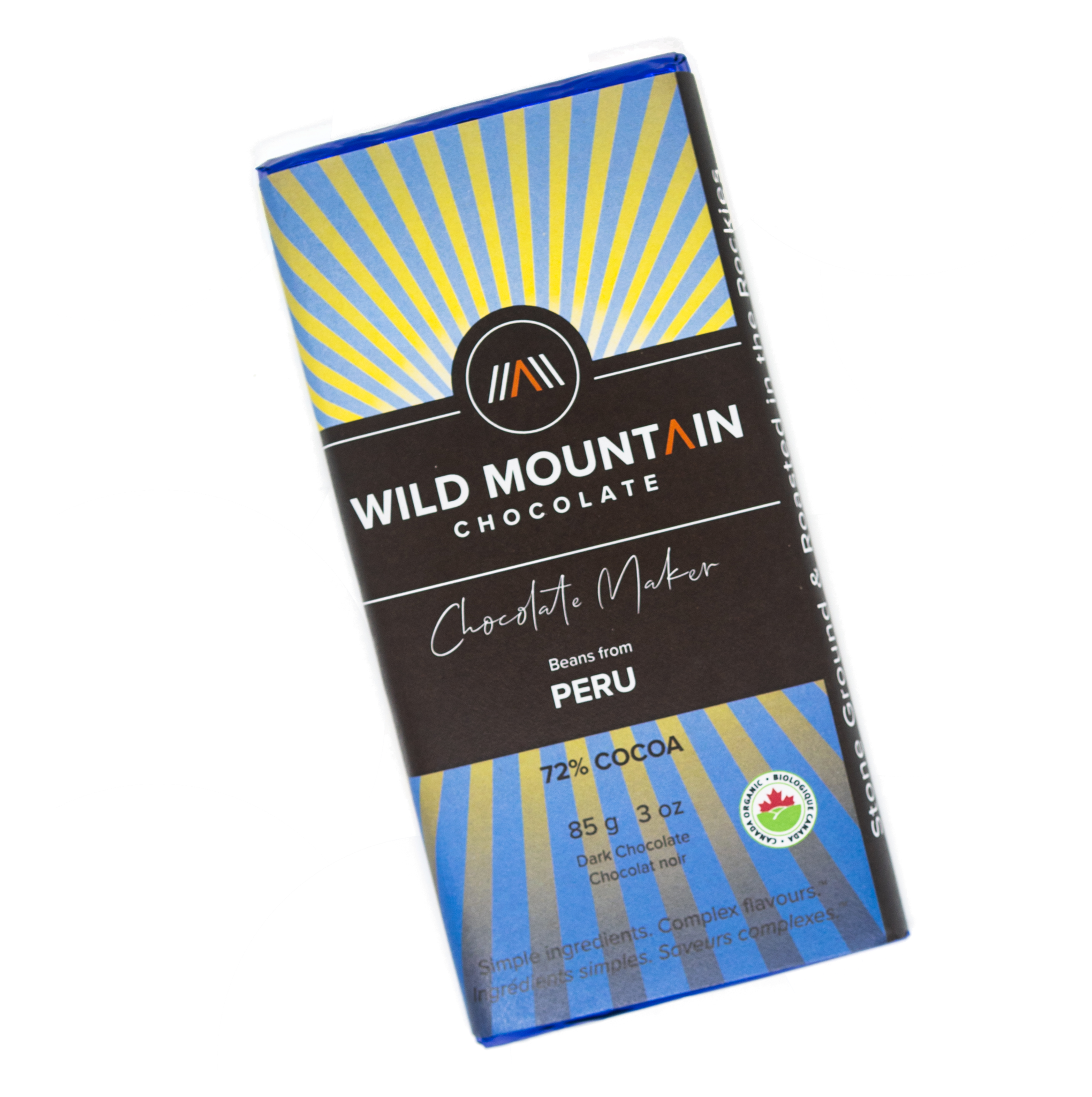 Wild Mountain Chocolate - 72% Cocoa Peru (85g) - Lifestyle Markets