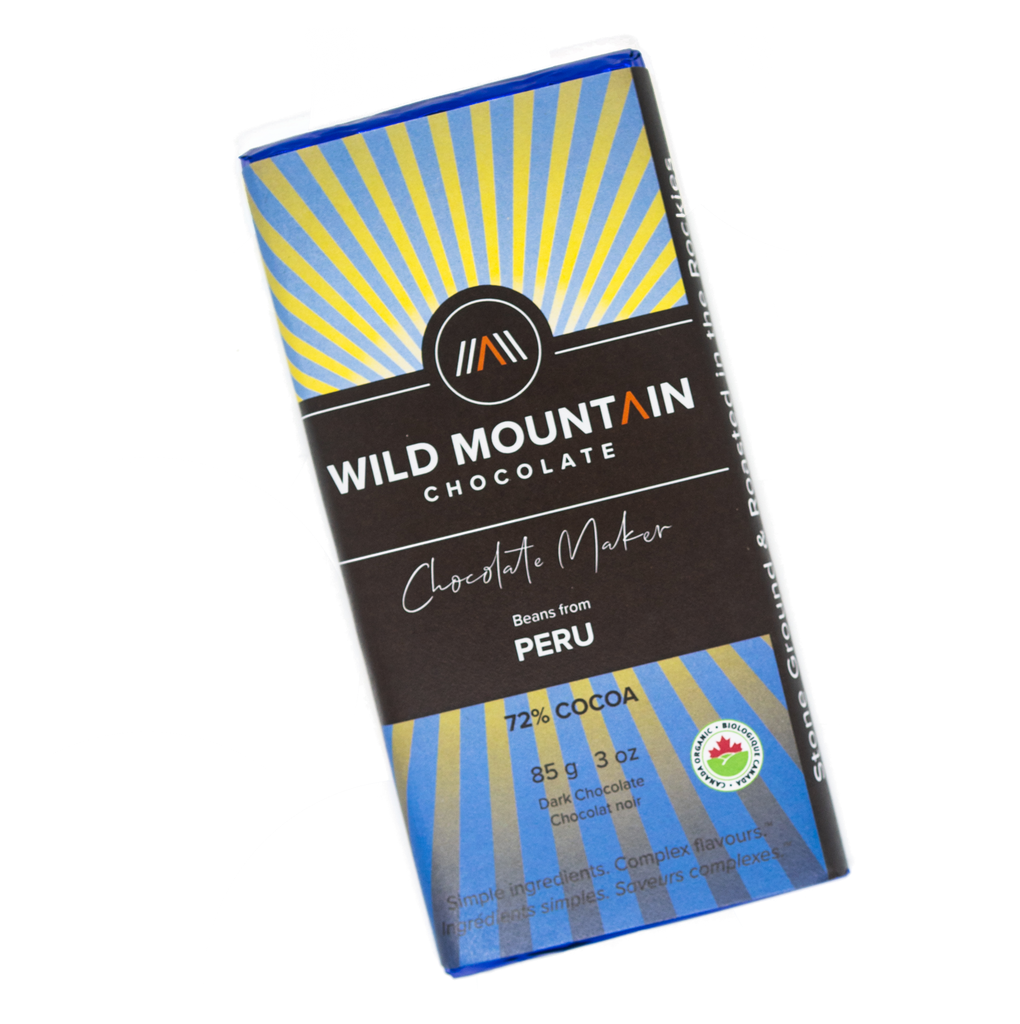 Wild Mountain Chocolate - 72% Cocoa Peru (85g) - Lifestyle Markets