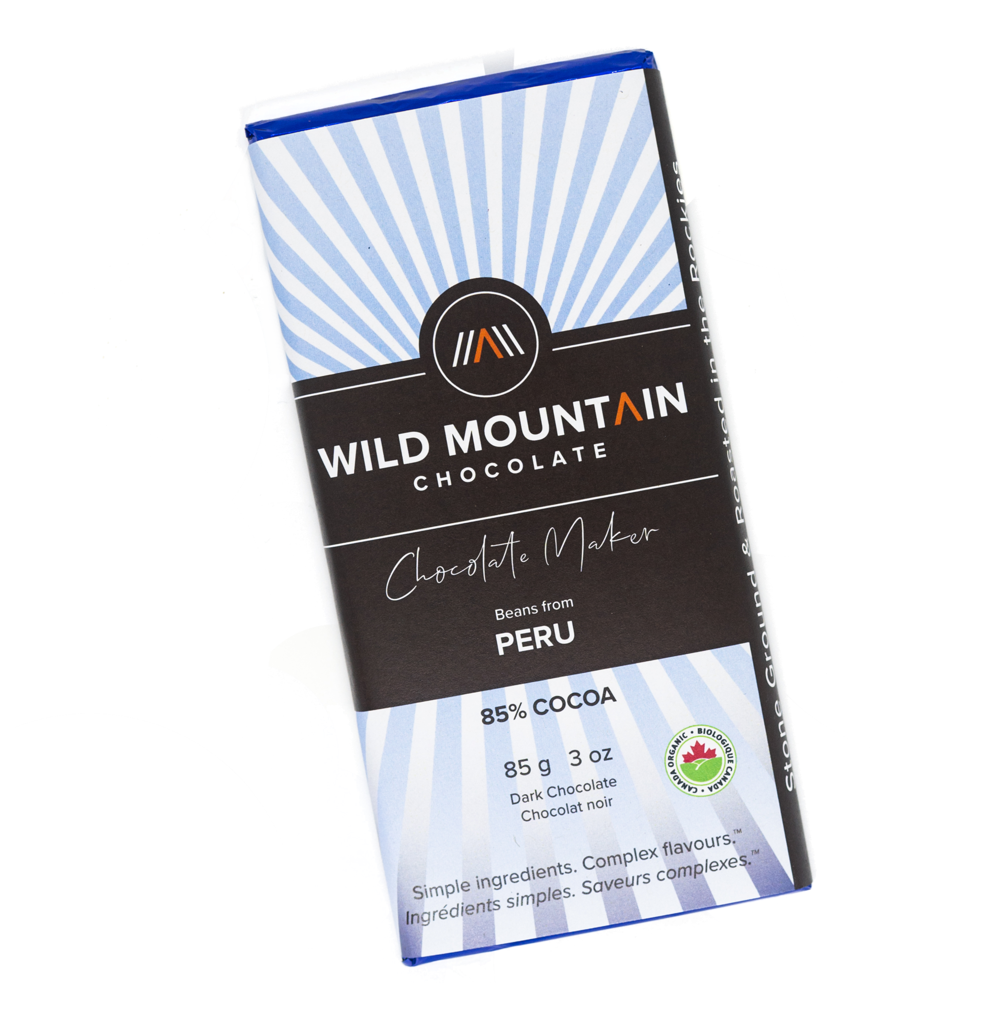 Wild Mountain Chocolate - 85% Cocoa Peru (85g) - Lifestyle Markets