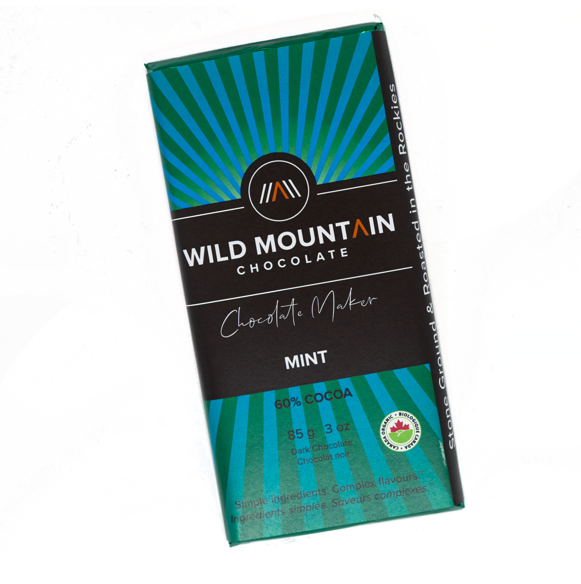 Wild Mountain Chocolate - 60% Cocoa Mint (85g) - Lifestyle Markets