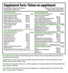 Alora Naturals True Greens -  Pomegranate Berry (400g) - Lifestyle Markets