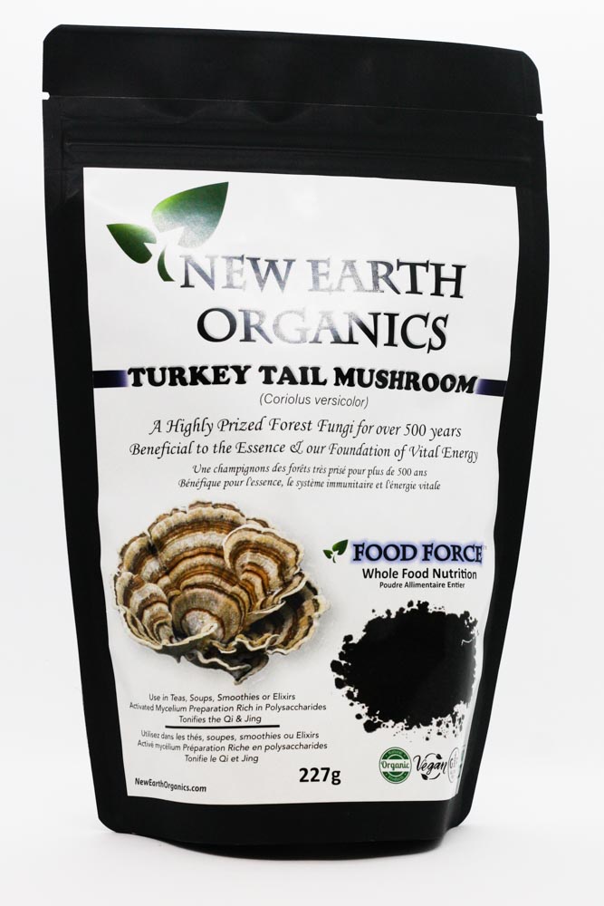 New Earth Organics Turkey Tail Mushroom (227g) - Lifestyle Markets
