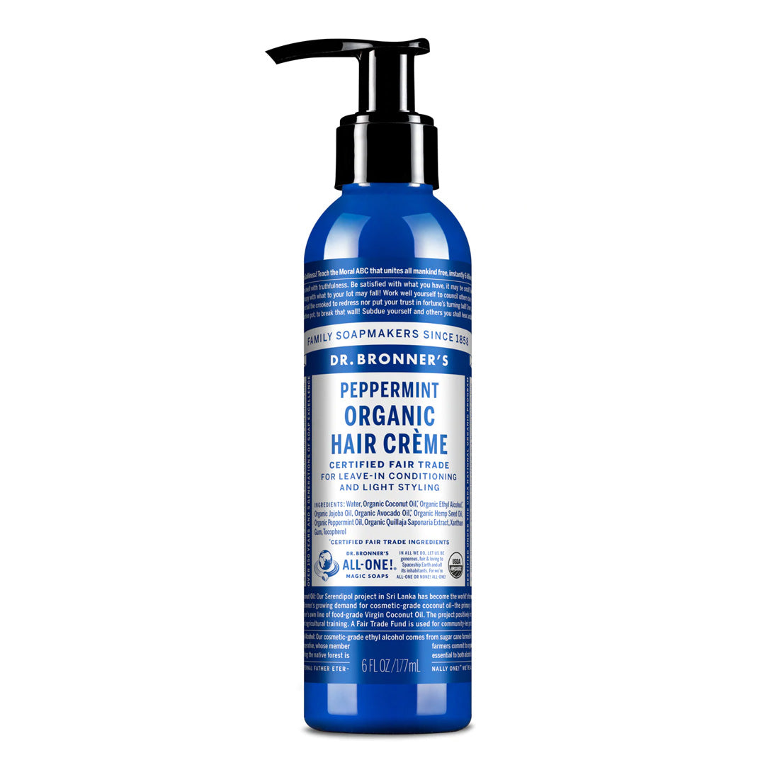 Dr. Bronner's Magic Soap Organic Hair Creme - Peppermint (177ml) - Lifestyle Markets
