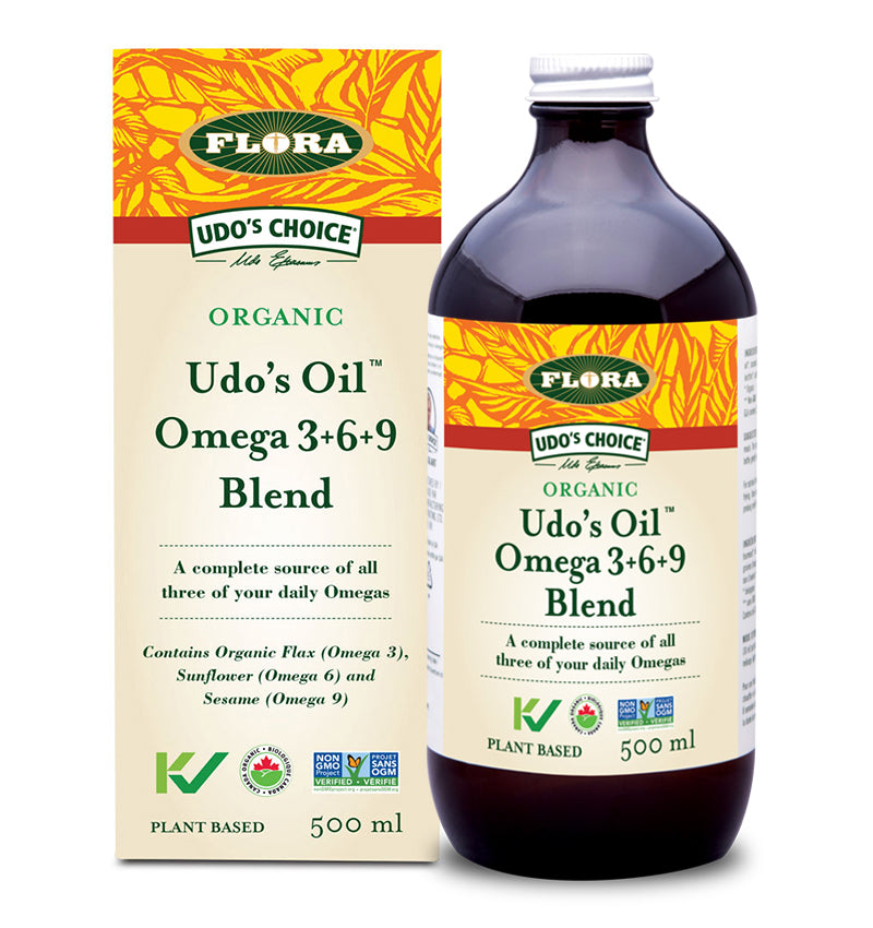 Flora Organic Udo's Oil 3-6-9 Blend (500ml) - Lifestyle Markets