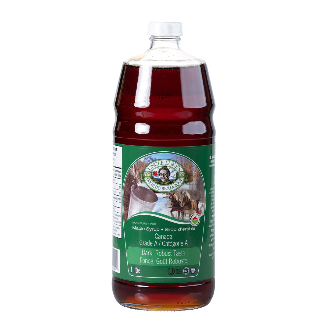 Uncle Lukes Organic Maple Syrup Grade A Dark 1 L Lifestyle Markets 8598