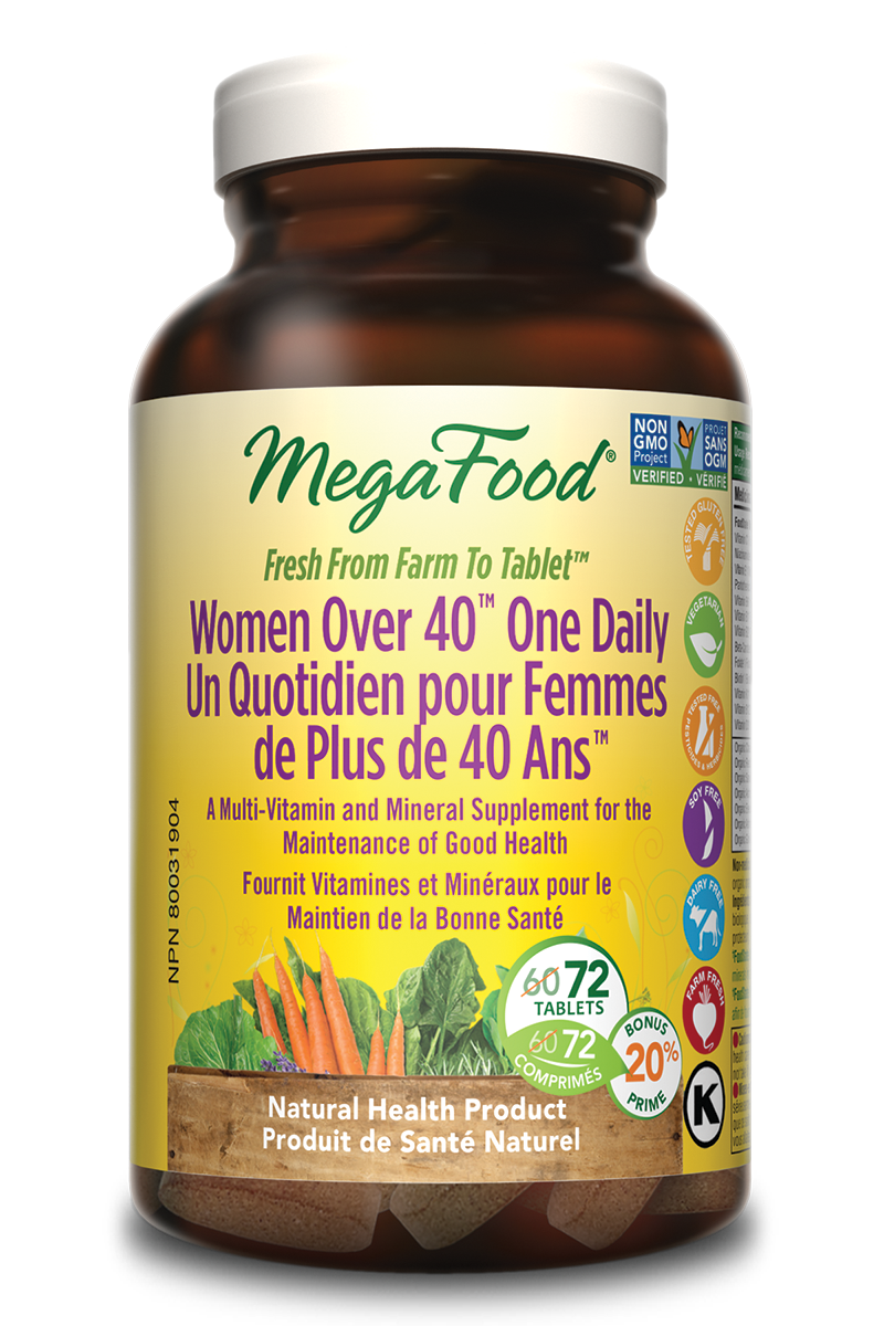 MegaFood Women Over 40 One Daily Multivitamin (Bonus) (72 Tablets) - Lifestyle Markets
