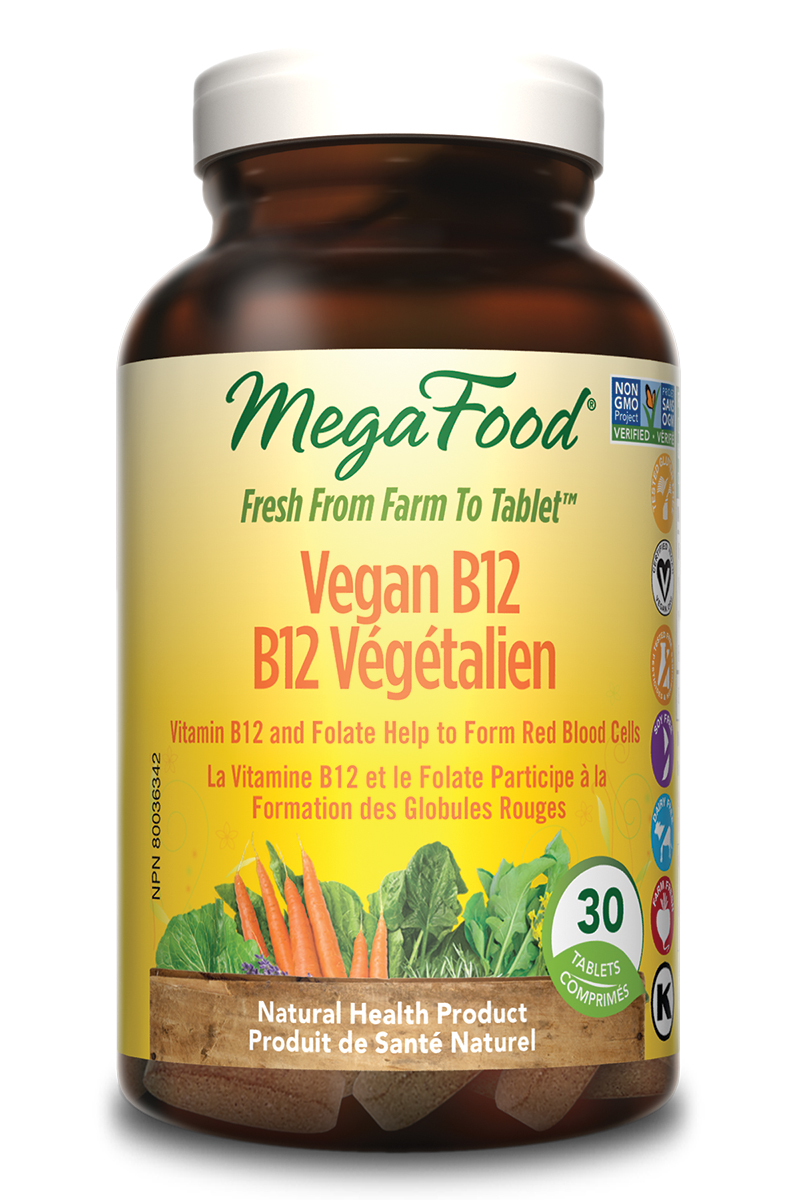 MegaFood Vegan B12 (30 Tablets) - Lifestyle Markets