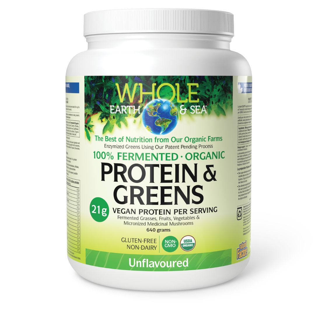 Whole Earth & Sea Protein & Greens-Unflavoured (640g) - Lifestyle Markets