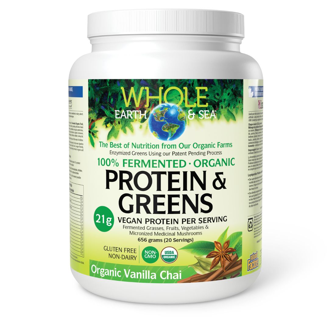 Whole Earth & Sea Protein & Greens- Vanilla Chai (656g) - Lifestyle Markets