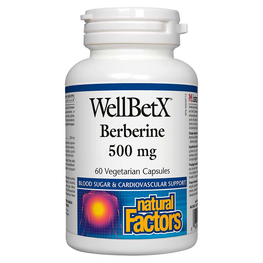 Natural Factors WellBetX Berberine (500mg) (60 VCaps) - Lifestyle Markets