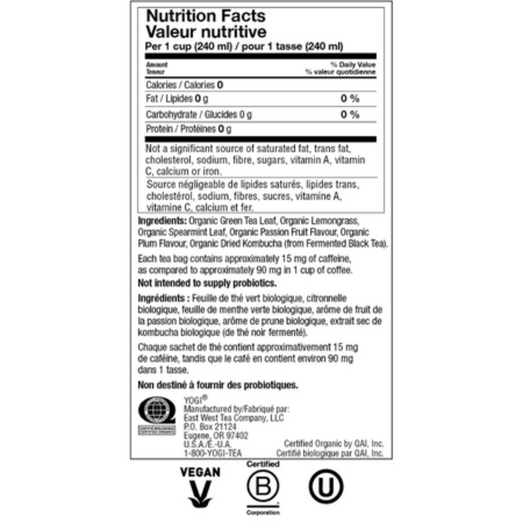 Yogi Green Tea Kombucha (16 Bags) - Lifestyle Markets