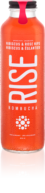 Rise Kombucha - Hibiscus And Rose Hips (414ml) - Lifestyle Markets