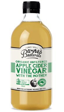 Barnes Naturals Organic Unfiltered Apple Cider Vinegar With The Mother (500ml) - Lifestyle Markets
