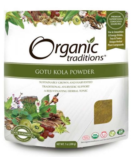 Organic Traditions Gotu Kola Leaf Powder (200g) - Lifestyle Markets