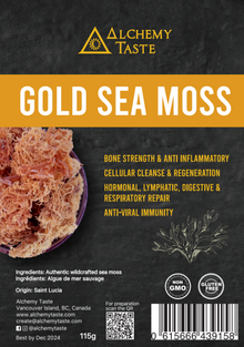 Alchemy Taste Gold Sea Moss (115g) - Lifestyle Markets