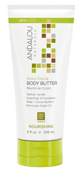 Andalou Naturals Kukui Cocoa Nourishing Body Butter (236ml) - Lifestyle Markets
