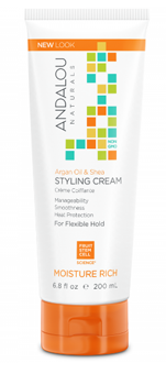 Andalou Naturals Moisture Rich Styling Cream - Argan Oil and Shea (200ml) - Lifestyle Markets