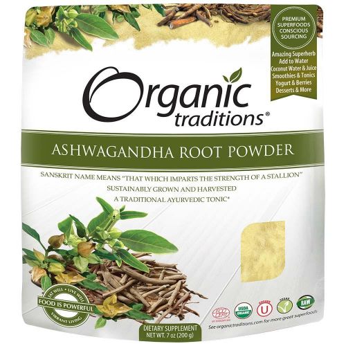 Organic Traditions Ashwagandha Root Powder (200g) - Lifestyle Markets