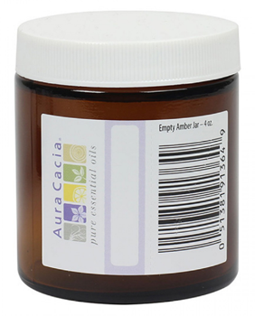 Aura Cacia Empty Amber Jar (4oz) - Lifestyle Markets