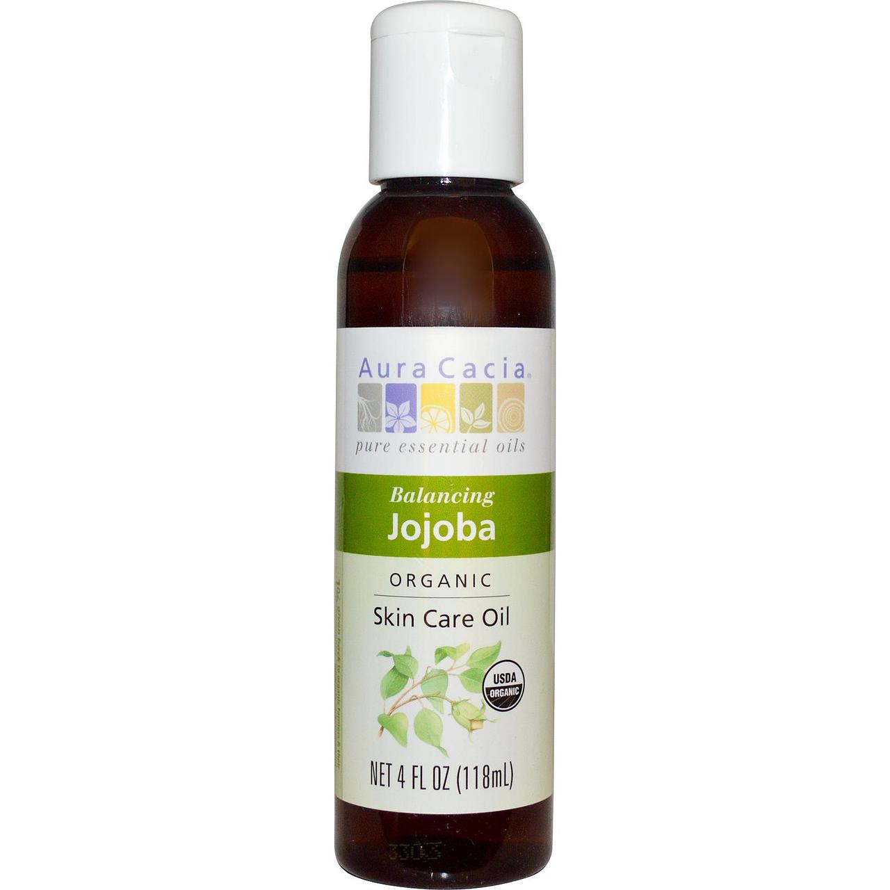 Aura Cacia Organic Jojoba Oil (118ml) - Lifestyle Markets