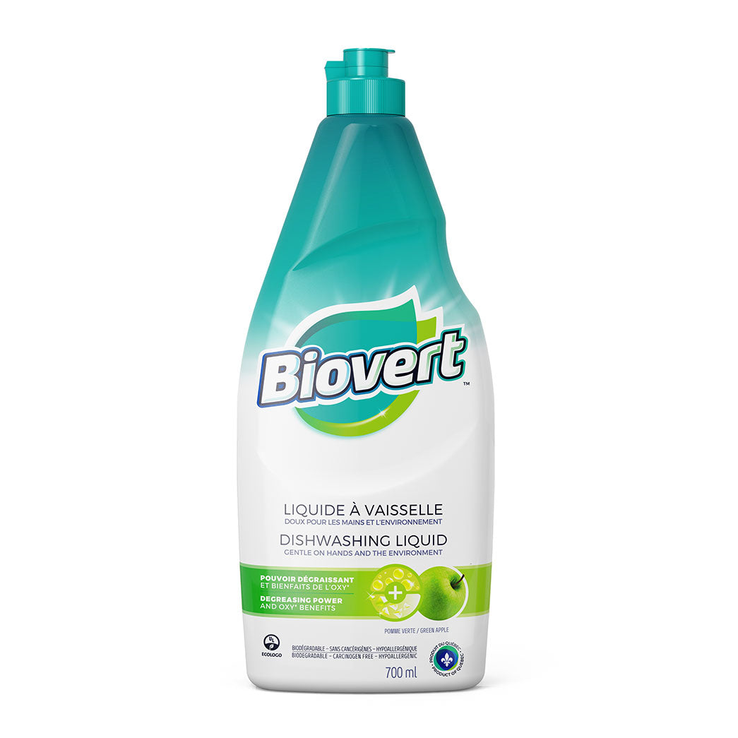 Biovert Dishwashing Liquid - Green Apple (700ml) - Lifestyle Markets