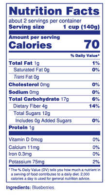 Stahlbush Frozen Blueberries (300gm) - Lifestyle Markets