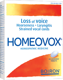 Boiron Homeovox (60 Chewable Tablets) - Lifestyle Markets