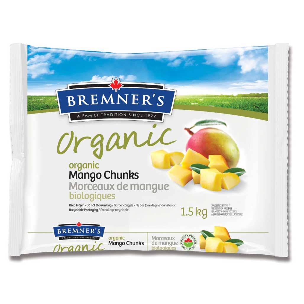 Bremner's Frozen Organic Mango (1.5kg) - Lifestyle Markets