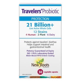 New Roots  Travelers' Probiotic (30 VCaps) - Lifestyle Markets
