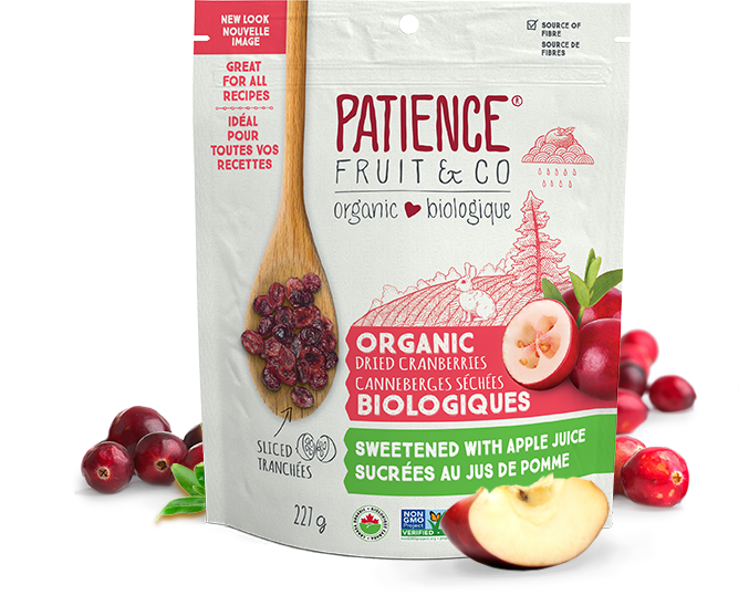 Patience Fruit & Co. Organic Dried Cranberries -Sliced (227g) - Lifestyle Markets