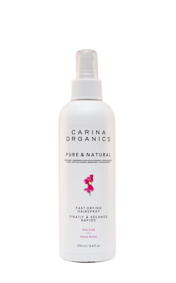 Carina Organics Pure & Natural Fast Drying Hairspray (250ml) - Lifestyle Markets
