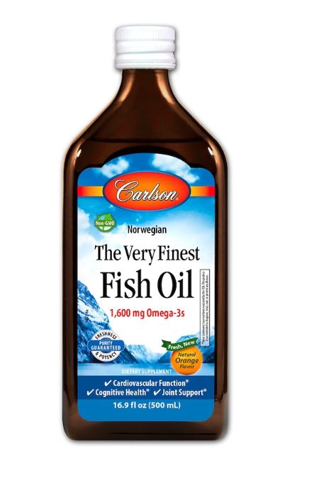 Carlson The Very Finest Fish Oil - Orange (500ml) - Lifestyle Markets