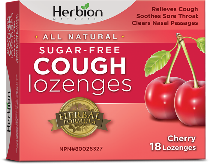 Herbion Naturals Sugar-Free Cough Lozenges - Cherry (18 Lozenges) - Lifestyle Markets