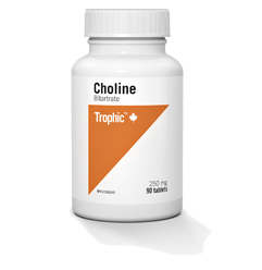 Trophic Choline Bitartrate 250mg (90tabs) - Lifestyle Markets