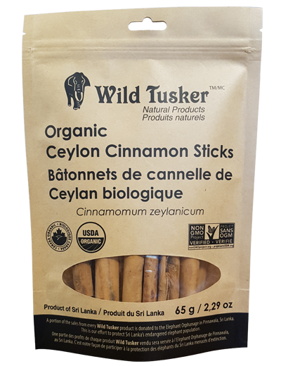Wild Tusker Organic Ceylon Cinnamon Sticks (65g) - Lifestyle Markets