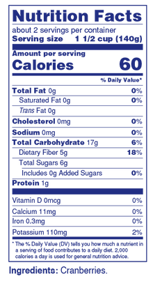 Stahlbush Frozen Cranberries (300gm) - Lifestyle Markets