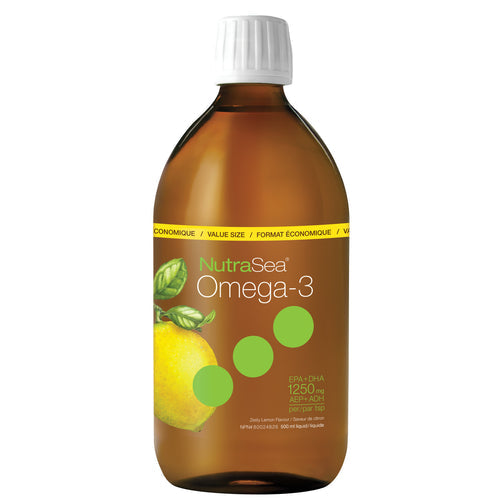Nature's Way NutraSea Omega-3  Lemon Flavour (500ml) - Lifestyle Markets