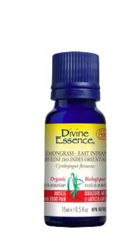 Divine Essence Organic Lemongrass - East Indian (15ml) - Lifestyle Markets