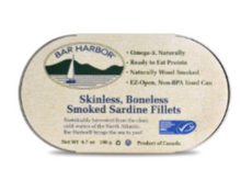 Bar Harbor Skinless, Boneless Smoked Sardine Fillets (190g) - Lifestyle Markets
