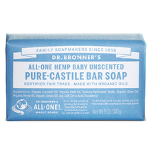 Dr Bronner's Castile Bar Soap - Baby Unscented (140g) - Lifestyle Markets