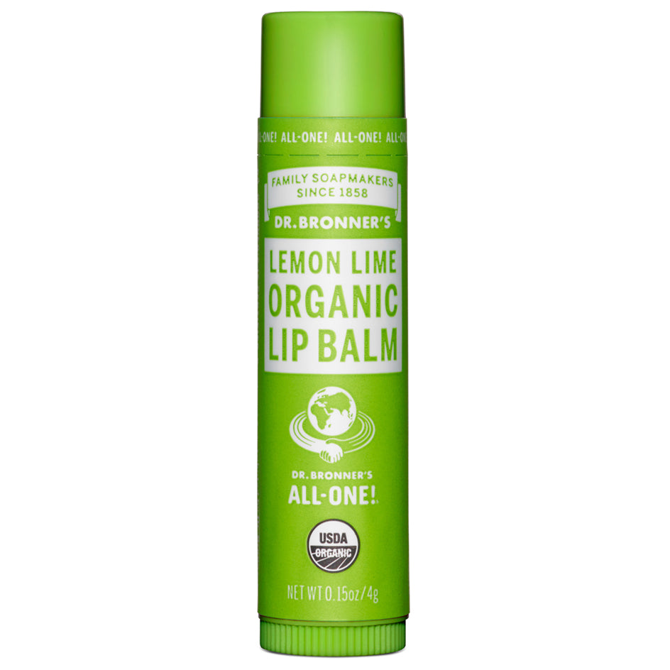 Dr. Bronner's Organic Lip Balm - Lemon Lime (4g) - Lifestyle Markets