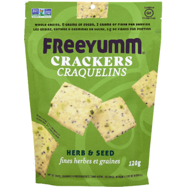 FreeYumm Herb and Seed Crackers (120g) - Lifestyle Markets