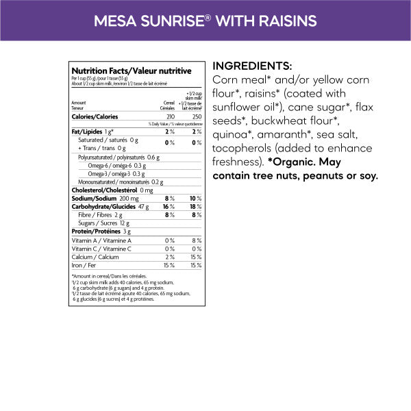 Nature's Path Mesa Sunrise with Raisins (825g) - Lifestyle Markets