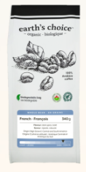 Earth's Choice Organic Coffee - French Whole Bean (340g) - Lifestyle Markets