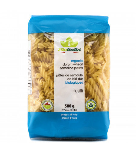 Bioitalia Organic Durum Wheat Pasta - Fusilli (500g) - Lifestyle Markets