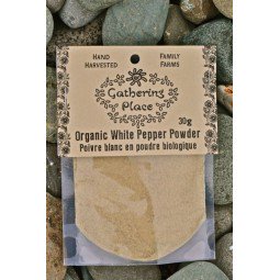 Gathering Place Organic White Pepper Powder (30g) - Lifestyle Markets