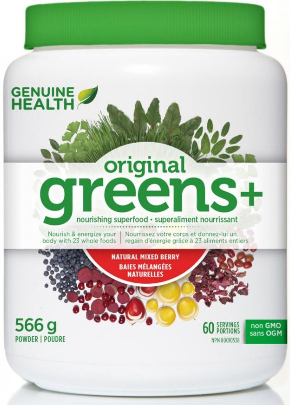Genuine Health Greens+ Original - Mixed Berry (566g) - Lifestyle Markets