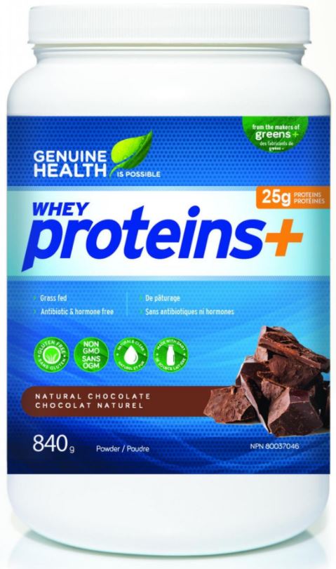 Genuine Health Whey Proteins+ - Natural Chocolate (840g) - Lifestyle Markets