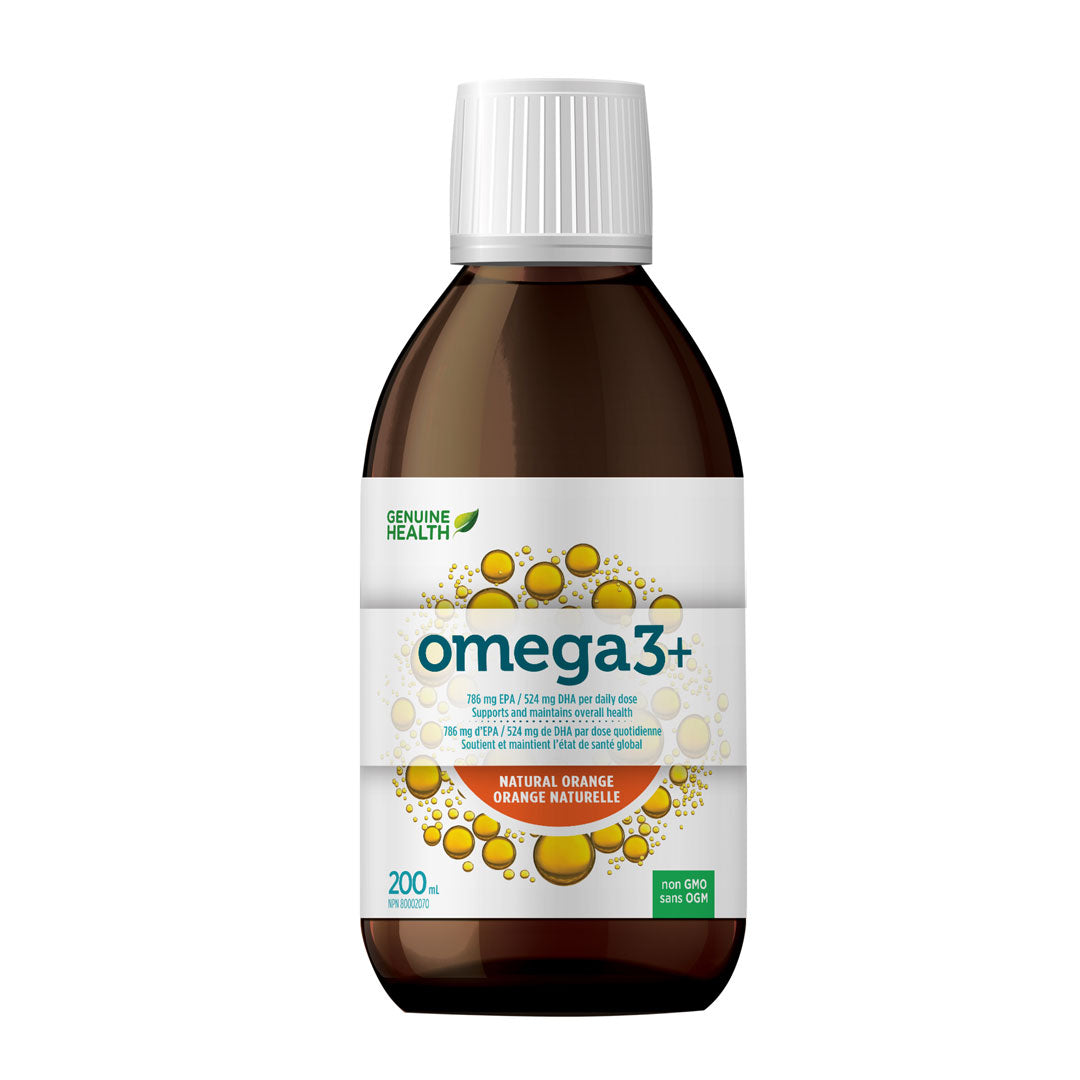 Genuine Health omega3+ Natural Orange (200ml) - Lifestyle Markets